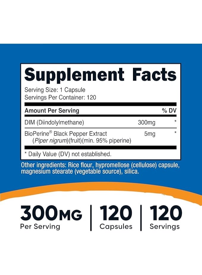 Nutricost, DIM , 300 mg, 120 Capsules - Image 5